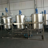 Goudzwaartekracht Raffinage Machines Zonnebloemolie Dubbele Raffinage Verwerkingsmachine Palmpit Olieraffinage Machine