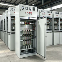 Gabinete de Corrección del Factor de Potencia Personalizado de Fábrica, Panel de Banco de Condensadores de Bajo Voltaje Trifásico con Control de Compensación Automática por PLC