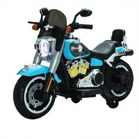 Moto électrique 12V double motorisation avec LED pour enfants, véhicule porteur pour enfants