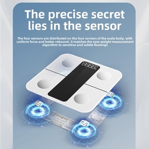 Grosir timbangan Digital cerdas untuk penggunaan rumah tangga Sensor lemak tubuh maksimum 180kg untuk pemantauan kesehatan kamar mandi - Product Image 5