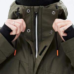 Olive <strong>Green</strong> <strong>Ski</strong> Snowboard <strong>Jacket</strong> - Hoodie Waterproof Windproof for Skiing - Product Image 6