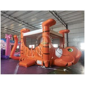 Commercial <strong>Tiger</strong> Belly Bouncer Inflatable Bounce House Combo Cartoon <strong>Tiger</strong> Inflatable Animal <strong>Jumper</strong> for Kids Party Rental - Product Image 2