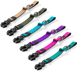 Correa de perro de nailon personalizable al por mayor, hebilla de serpiente metálica ajustable sólida de lujo, mango acolchado cómodo clásico occidental - Product Image 1