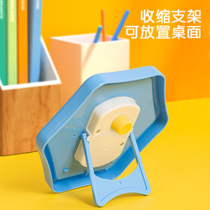 Reloj Educativo Deli 74368 de Plástico con Tres Agujas Articuladas, Juguete Educativo para Niños, Modelo para Enseñar la Hora, Color Azul - Product Image 2