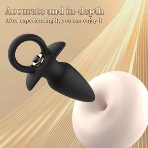 Silikon Anal <span class=keywords><strong>Plug</strong></span> Yetişkin Titreşimli Popo Plugu Erkekler ve Kadınlar için Mastürbasyon Masajı - Product Image 5