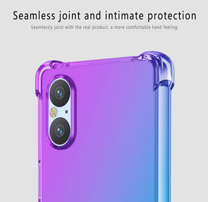 Pour <span class=keywords><strong>Sony</strong></span> <span class=keywords><strong>Xperia</strong></span> 5 V Case, mignon dégradé clair Slim Fit antichoc 4 coins souple TPU Mobile Cover Phone Case pour <span class=keywords><strong>Sony</strong></span> <span class=keywords><strong>Xperia</strong></span> 5 V - Product Image 3