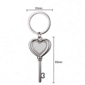 Wholesale Sublimation Mirror Metal Blank <b>Keychain</b> Custom Personalize DIY Photo Sublimation Key Chain Blanks Promotion Key Rings - Product Image 6