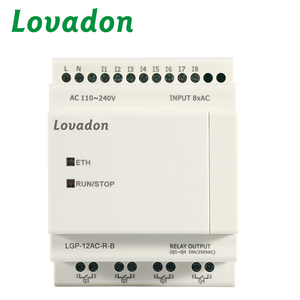 MicroPLC 8 Entrées Numériques 4 Sorties Relais AC110-240V Ethernet Modbus RTU TCP Automatisation Industrielle Programmation PLC LCD - Product Image 2