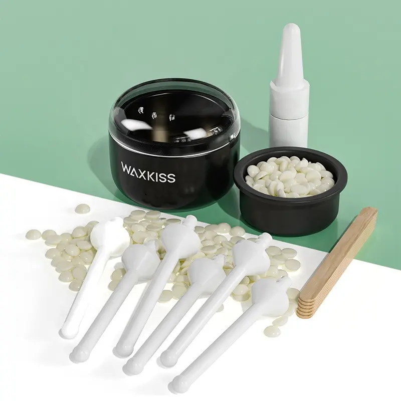 Waxkiss Chuyên Nghiệp Lông Mày Mũi Tai Waxing Nóng Chảy Kit Tóc Loại Bỏ Nhà Mini Brow Wax Nóng Kit Cho Nam Giới Phụ Nữ