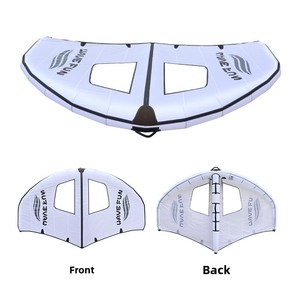 Nouvelle aile gonflable blanche pour adulte, grande fenêtre, en nylon, pour SUP, ski nautique, surf, skateboard, planche à voile, aquavion, usage marin et terrestre - Product Image 1
