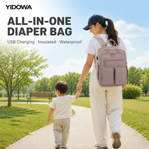 Zaino da Viaggio Grande Capacità con Tasca per Laptop, Porta USB, Schienale Traspirante, Borsa Fasciatoio per Mamma - Product Image 3