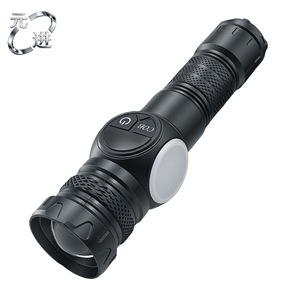Lampe torche haute puissance rechargeable à LED avec affichage numérique, télescopique, magnétique, pour extérieur, lumière latérale d'urgence - Product Image 2