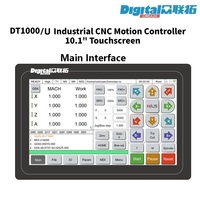 Kit de commande CNC DT1000 3/4/5 axes avec système de contrôle à écran tactile DDMPG 10 pouces, broche servo ATC, taraudage, transfert de données WiFi