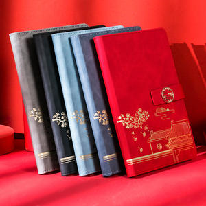 Carnet de notes personnalisé A5 en cuir PU gaufré, coffret cadeau pour le Nouvel An chinois, souvenirs d'entreprise, Musée du Palais - Product Image 2