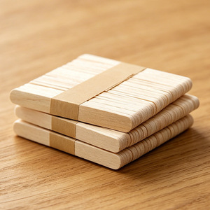 Matériaux pour loisirs créatifs avec bâtonnets de glace, modèles à construire, bâtonnets de glace, petits bâtonnets en bois, lattes de bois, copeaux de bois - Product Image 1