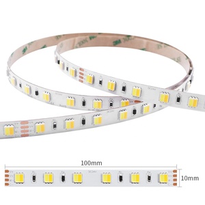 Super Bright 2700K+6500K Constant Current SMD5050 LED Strip DC24V 9.6W/M Dual White/CCT Adjustable High Lumen LED Strip 20M/Roll - Product Image 2