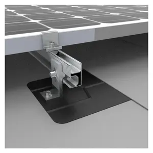 Alta qualità di asfalto scandole pannello solare Pv tetto staffa sistema di montaggio Rack tegole in calcestruzzo tetto solare guide di montaggio kit di morsetto