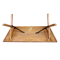 Table de mariage rectangulaire pliante en bois de 240 cm (8 pieds) pour événements et fêtes en extérieur, style ferme