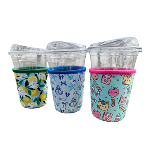 Custom Neoprene Iced Coffee Cup Sleeve Insulation <strong>Cooler</strong> <strong>Bag</strong> with Logo for <strong>Bottle</strong> or Wine Reusable Cup Sleeve - Product Image 2