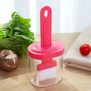 Brosse à badigeonner en silicone 2-en-1 pour barbecue et <span class=keywords><strong>cuisine</strong></span>, avec petite bouteille d'huile intégrée pour la cuisson - Product Image 5