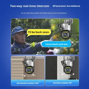 V380Pro Ứng Dụng 8MP HD Thông Minh AI Theo Dõi Máy Ảnh Dural Ống Kính Không Dây 4G 360 Di Động Từ Xa Xem Không Thấm Nước Ngoài Trời Pan-Nghiêng CMOS - Product Image 5