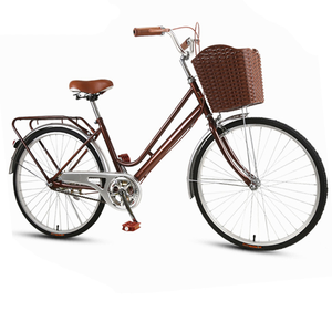 Vélo de ville pour femme avec panier, modèle 26 pouces, nouveau modèle, cadre en acier, freins à disque, vitesse unique, Ns-cs010 - Product Image 5