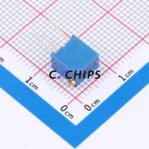 Resistencia Ajustable/Potenciómetro 3266X-105-LF, Componente de Orificio Pasante (THT)-3P, 6.8x4.7mm, Resistencia de 1mOhm, 10%, 500mW, 250ppm ℃ - Product Image 2