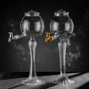 Fontaine à <span class=keywords><strong>Absinthe</strong></span> Personnalisée en Verre Borosilicate Haut de Gamme, Gobelets à Vin de Noël en Cristal Transparent avec Long Pied, Design Créatif de Gobelet - Product Image 6