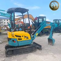 Excavadora Usada Kubota U17 Mini Excavadora de 1.7 Toneladas Japonesa con Giro de Cola Cero D902 16HP para Construcción y Jardinería