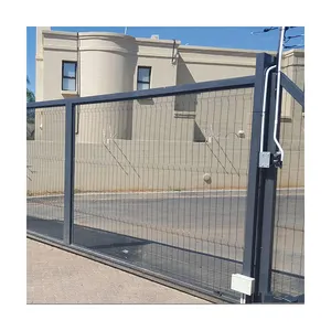 Customized Wholesaler Welded Wire Mesh Backyard 3d Garden Fence Panel Outdoor Anti Climb 358 Fence And Gates For Houses