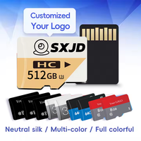 Im Angebot Benutzer definiertes Logo mit großer Kapazität 4K V30 V60 V90 A2 U3 4GB 8GB 32GB 64GB 512GB 1TB schwarzer Kunststoff-Tf-Speicher Micro 128GB SD-Karte