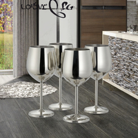Verre à vin rouge miniature personnalisé en acier inoxydable 304 de 70 ml pour fête de mariage en verre coloré Vedela Naturals Vn0018