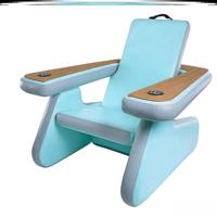 Chaise longue de luxe gonflable en PVC de qualité marine avec couleurs et logo personnalisés, garantie 3 ans pour pont de super-yacht, marque DST