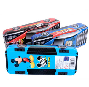 Nouvelle conception de personnalisation enfants mignons enfants à charnière boîte à crayons boîte vide en métal voiture forme crayon - Product Image 5