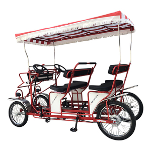 Venta caliente de fábrica, bicicleta tándem familiar, recorrido <span class=keywords><strong>usado</strong></span>, cuadriciclo, 4 ruedas, Adulto, 4 personas, bicicleta de Surrey - Product Image 3