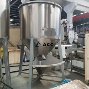 Roestvrijstalen Schroef Hijsen Blending 1500l 2000l Volume Plastic Korrel/Pellet/Vlokken Drogen Kleurmengmachine Mixer