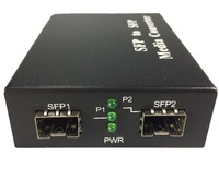 Equipo de Fibra Óptica, Conversor de Medios de Fibra Óptica 10G Monomodo Simplex 1550nm, Conversor de Medios 10G, Suministro Estratégico
