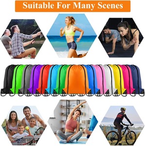 Custom Camo Polyester Sublimation <strong>Drawstring</strong> Bags Stuff Sack Blank Cinch <strong>Pouch</strong> 210d Polyester Printing String Bag for Promotion - Product Image 5