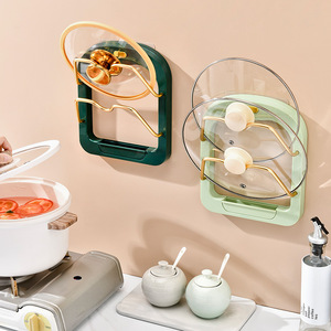 New Pot Lid Rack Pan Knife Rack Cover Organizer Holder Cabinet Standing Pot Cover Rack Cookware Storage Shovel Shelf
