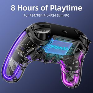 Para PS4 para controlador inalámbrico <span class=keywords><strong>Bluetooth</strong></span> P4 Neutral Glowing Holographic Trigger Gaming <span class=keywords><strong>Joystick</strong></span> para exportación - Product Image 3