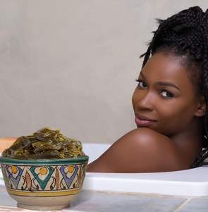 Sapone Nero Africano Marocchino Grezzo con Logo Personalizzato per Viso e Corpo 100% Puro Naturale Biologico Sbiancante Schiarente e Detergente - Product Image 4