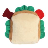 Jouet en peluche douce de 4,5 pouces, style sandwich avec bacon, laitue et tomate, accessoire interactif pour animaux de compagnie