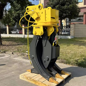 Grappin hydraulique rotatif pour excavatrice, bois, acier de rebut, pierre, bois, 12 tonnes, 13 tonnes, 15 tonnes - Product Image 1