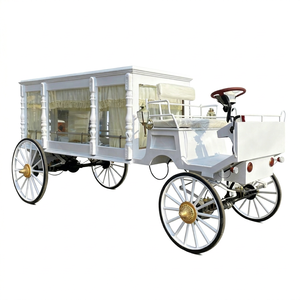 2025 Populaire Personnalisé Électrique Zhenda Chariot funéraire à chevaux tout-terrain de style anglais classique, Fournitures funéraires, Chariot pour cercueil - Product Image 1