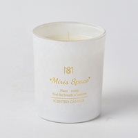 Dropshipping Logo personnalisé lavande noire aromathérapie cire de soja petites bougies parfumées décoration de maison de luxe