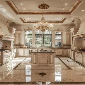 Diseño de Muebles de Cocina de Madera Maciza de Alta Calidad con Isla de Cocina - Product Image 1