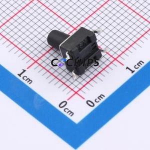 SH-6X6X9H-TP Tactile Switch SMD-4P,6x6mm Switch Single Pole Single Throw Round Button 2.5N Vertical Mount - Product Image 2