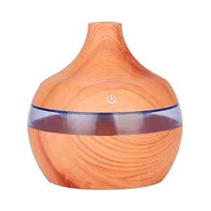 Terbaik Jual Aromaterapi Baru 500Ml Ultrasonik Aromaterapi Diffuser dengan 7 Warna Yang Berbeda Diffuser Humidifier