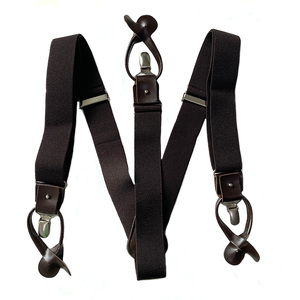 <span class=keywords><strong>Precio</strong></span> de fábrica Estilo casual Trabajo de alta calidad Soporte de cuero estilo Y y <span class=keywords><strong>Tirantes</strong></span> de soporte de metal para hombres - Product Image 2
