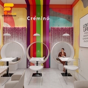 Proveedor de gabinetes de madera de alta calidad, cafetería <span class=keywords><strong>francesa</strong></span>, diseño de interiores, decoraciones de exhibición de cafetería, cafetería - Product Image 2